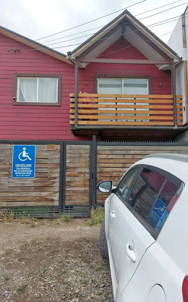 Exterior view of the house in Coyhaique