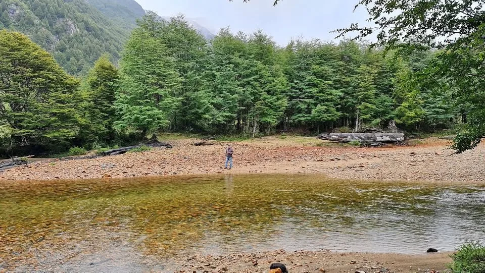 View of a riverside land parcel in Villa Mañihuales, Aysen