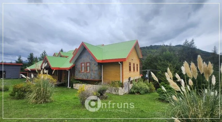 Exterior view of a house near the aerodrome in Coyhaique