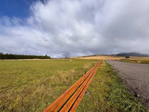 Panoramic view of the Aysén region from the highest plot