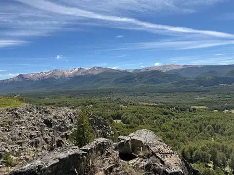 Mountain backdrop of the terrain